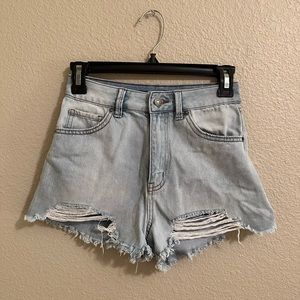 Denim shorts